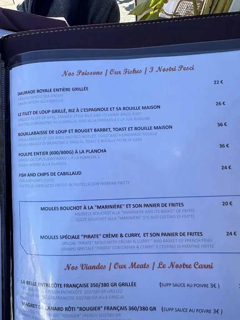 Menu_Restaurant Le Pirate_Saint-Jean-Cap-Ferrat_image_2