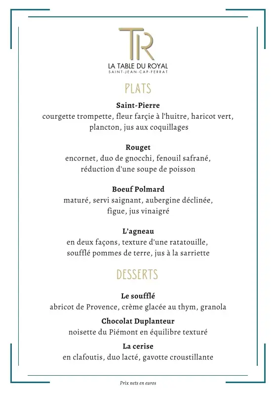 Menü_La Table du Royal_Saint-Jean-Cap-Ferrat_Bild_2