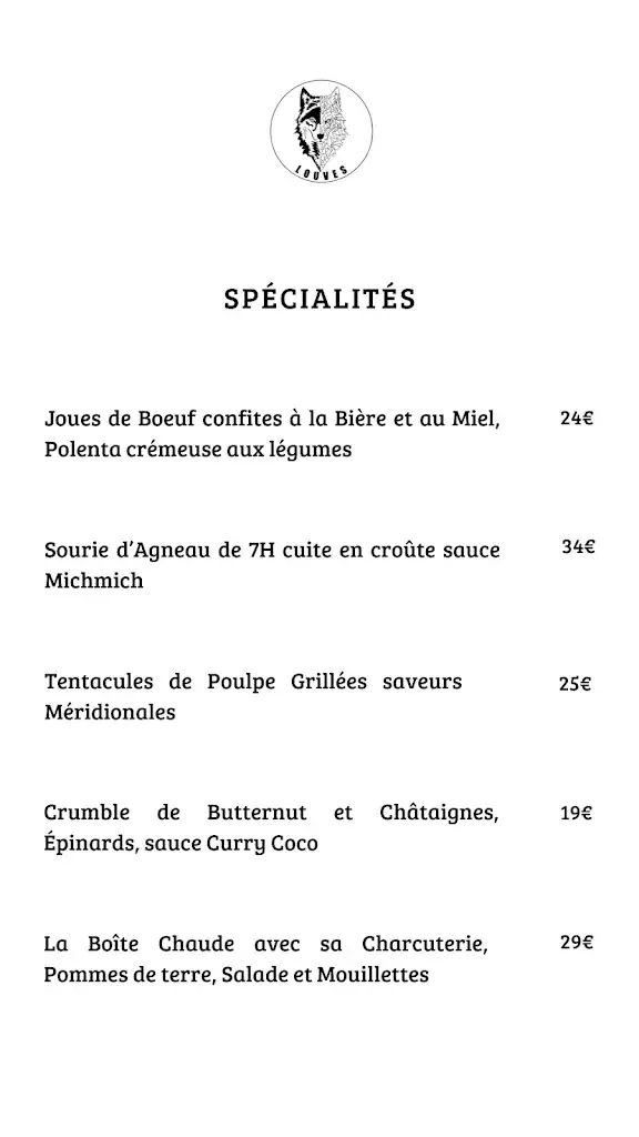 Menu_Louves Restaurant_Saint-Étienne-de-Tinée_image_2