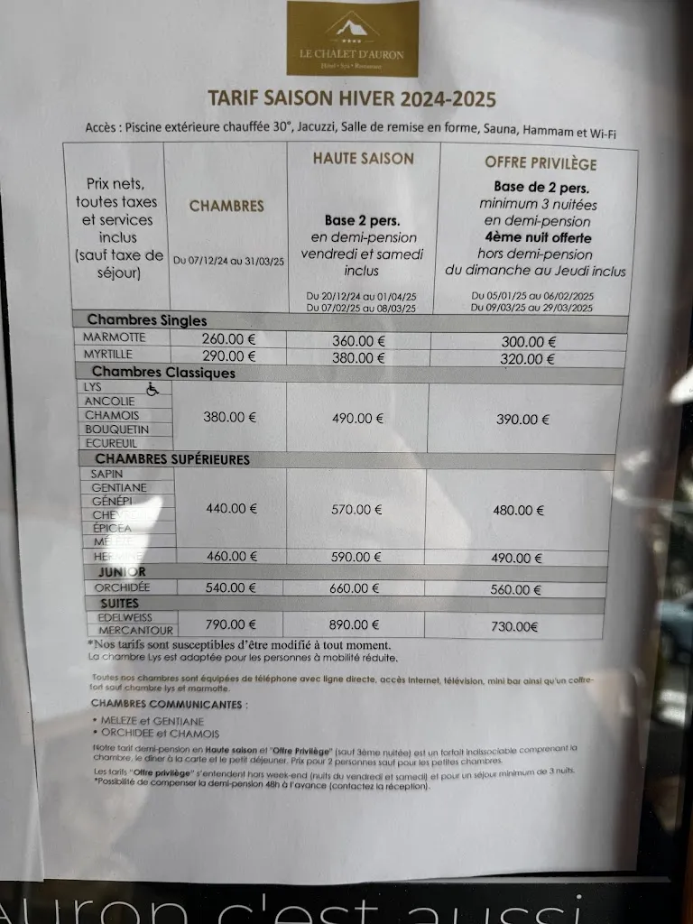 O B_Hôtel Le Chalet d'Auron - Restaurant et Spa_Saint-Étienne-de-Tinée_review