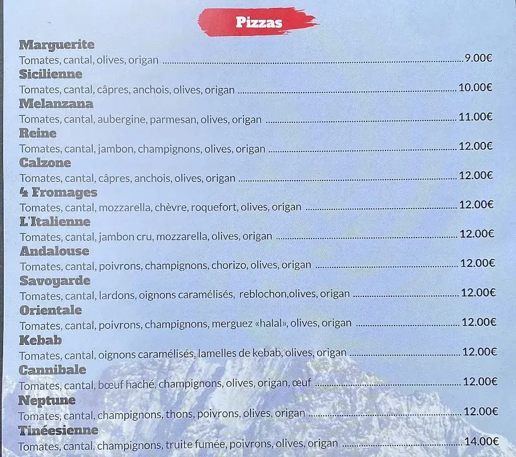 Menu_l'Argentera Pizzeria Auron_Saint-Étienne-de-Tinée_image_1
