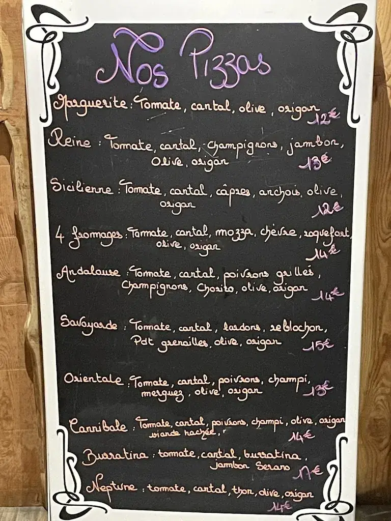 Menu_l'Argentera Pizzeria Auron_Saint-Étienne-de-Tinée_image_2