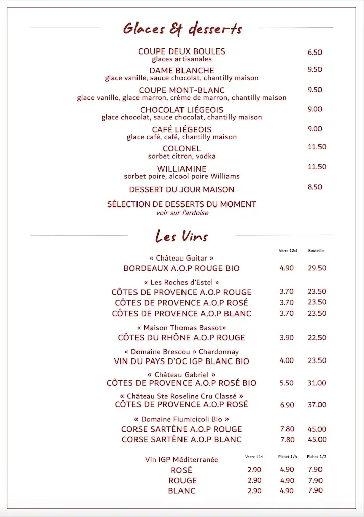 Menu_Le Saint-Laurent Café_Saint-Laurent-du-Var_image_1