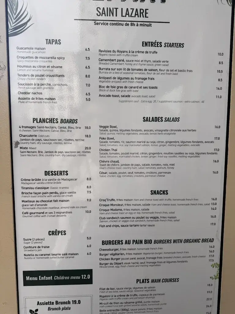 Menu_Le Départ Saint-Lazare_Paris_image_1