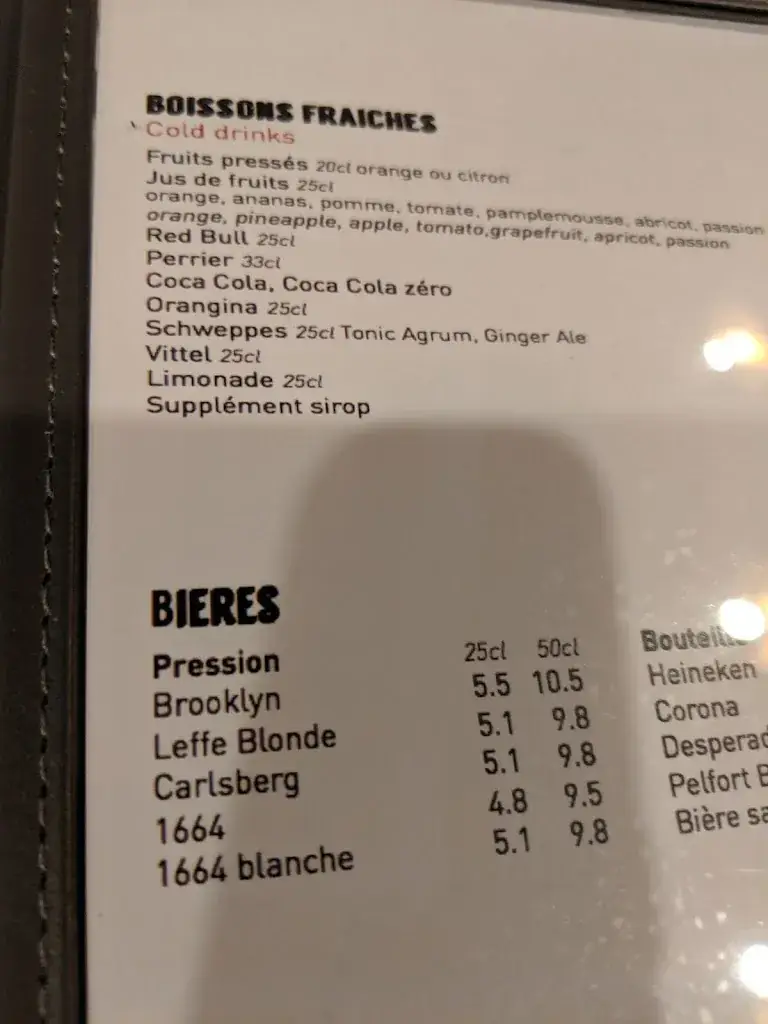 Menu_Le Comptoir de l'Europe_Paris_image_3