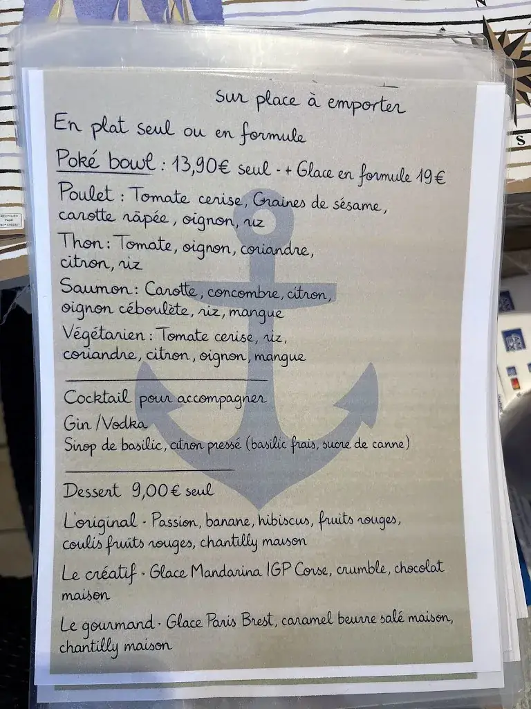 Menu_Restaurant Le Calypso_Saint-Mandrier-sur-Mer_immagine_3