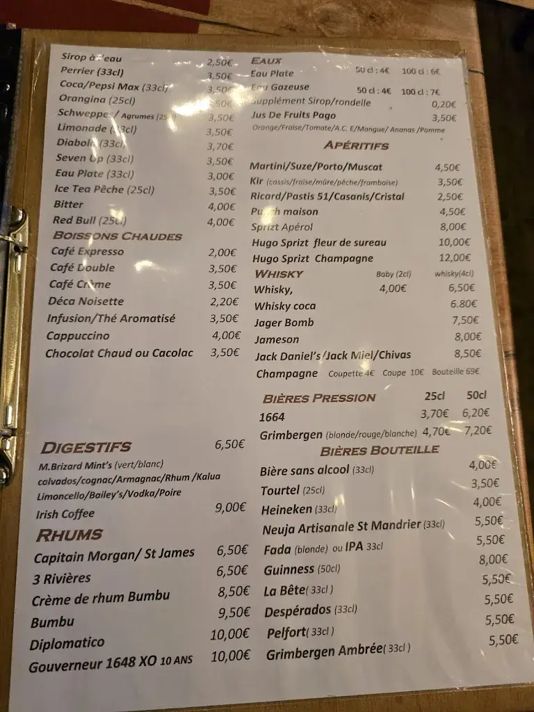 Menu_Bistrot Du Port SAINT MANDRIER_Saint-Mandrier-sur-Mer_immagine_2