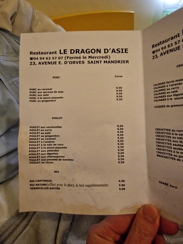 Menu_Restaurant Dragon d'Asie_Saint-Mandrier-sur-Mer_image_2