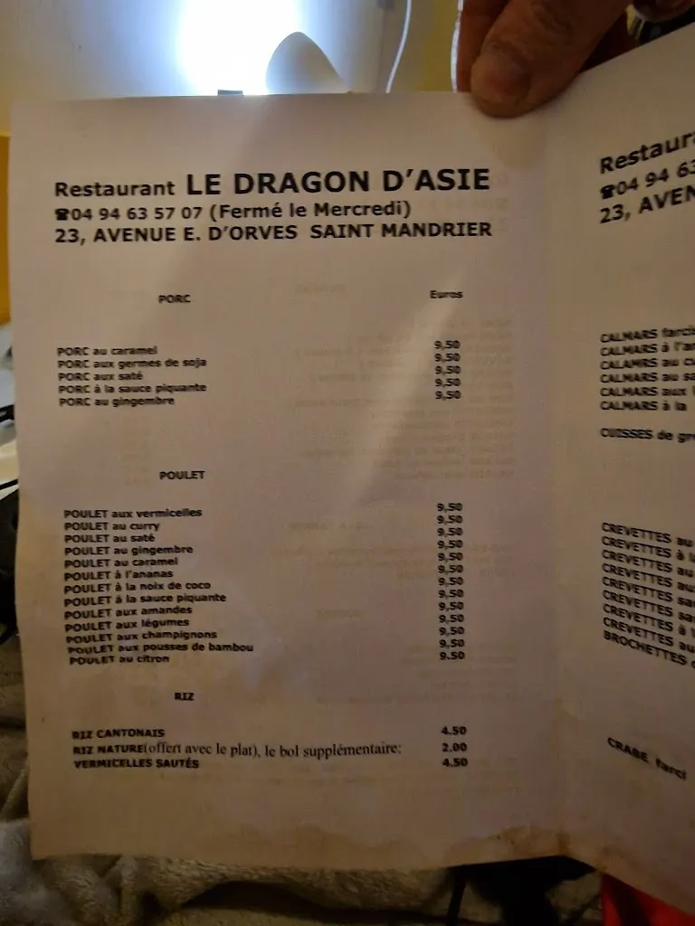 Menu_Restaurant Dragon d'Asie_Saint-Mandrier-sur-Mer_image_4