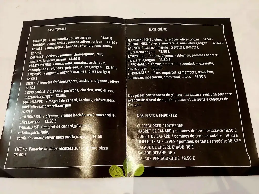 Menu_Restaurant les reflets du Périgord /chez titi_Saint-Mitre-les-Remparts_image_1