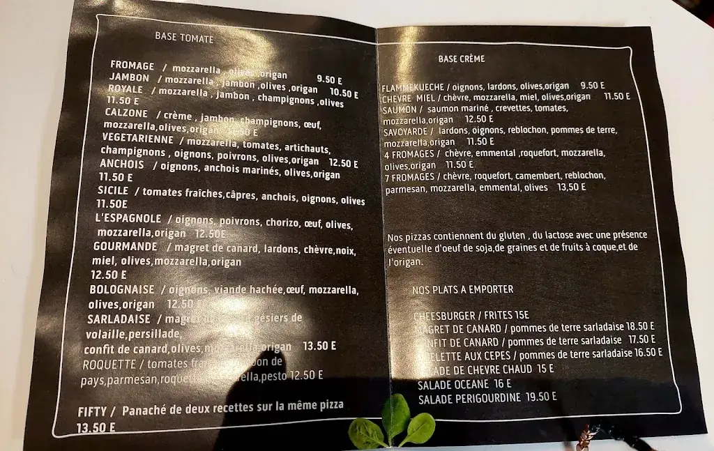 Menu_Restaurant les reflets du Périgord /chez titi_Saint-Mitre-les-Remparts_image_4