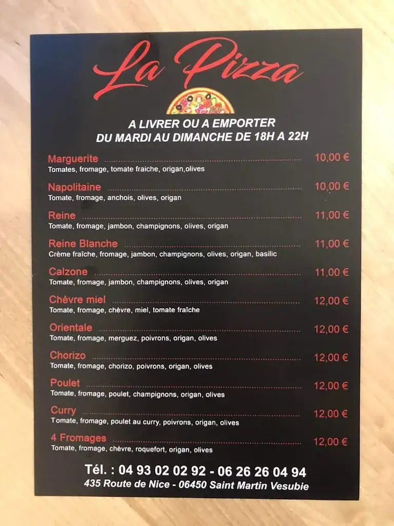 Menu_La pizza_Saint-Martin-Vésubie_image_1