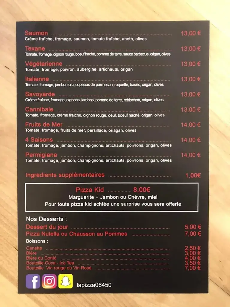 Menu_La pizza_Saint-Martin-Vésubie_image_2