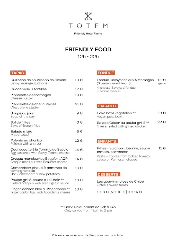 Menu_Totem - Friendly Kitchen & Bar_Arâches-la-Frasse_image_1