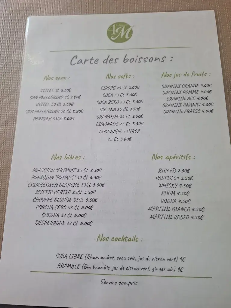 Menu_Restaurant 4M_Saint-Martin-de-Crau_image_4