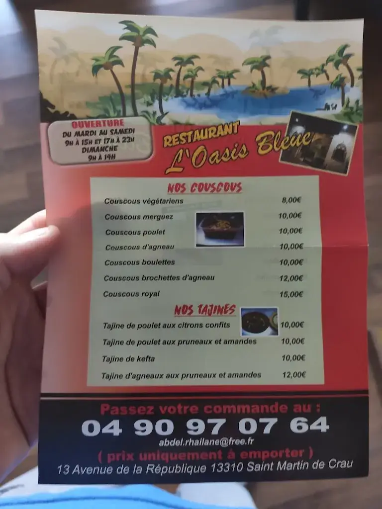 Menu_L'oasis Bleue_Saint-Martin-de-Crau_immagine_2