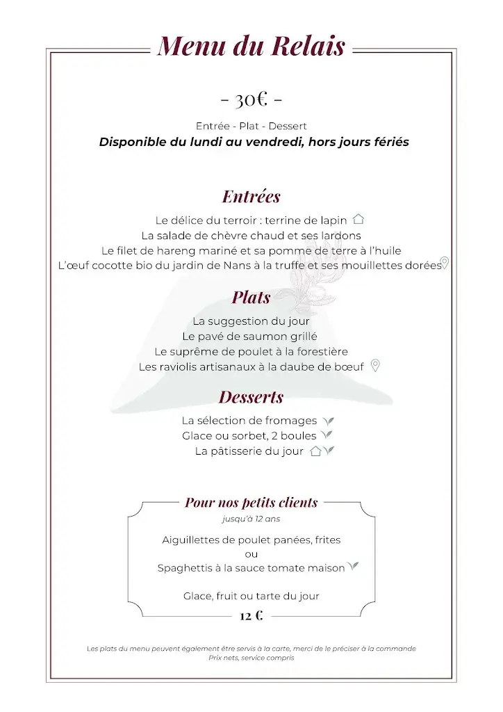 Menu_Logis Hôtel le Relais Imperial_Saint-Vallier-de-Thiey_image_4