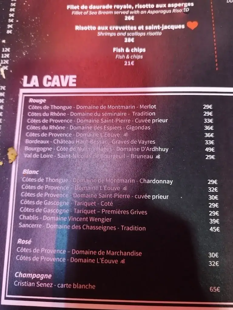 Menu_La Table Restaurant_Saint-Raphaël_image_3