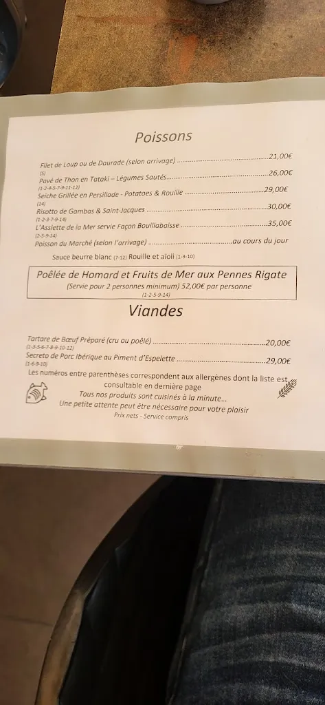 Menu_Le Coelacanthe_Saint-Raphaël_image_3