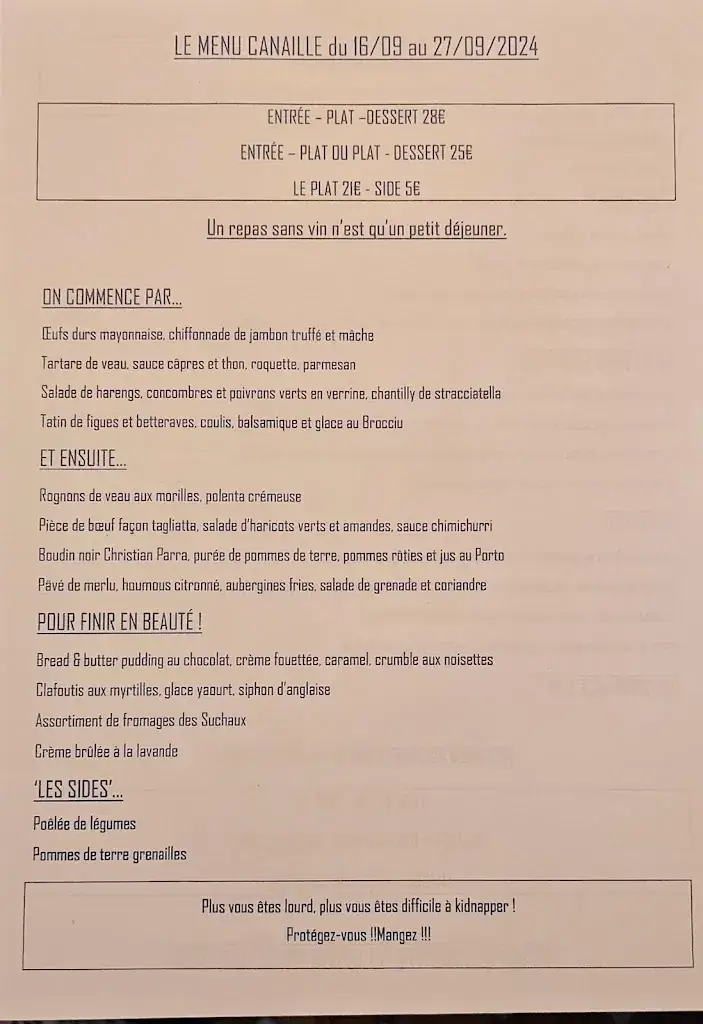 Menu_Le Bouchon Provençal_Saint-Raphaël_image_1