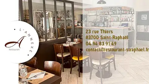 L'Annexe restaurant in Saint-Raphaël
