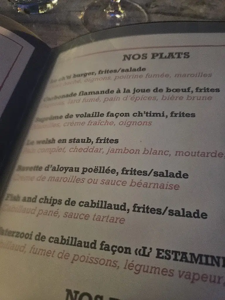 Menu_L’estaminet by yvan_Saint-Raphaël_image_2