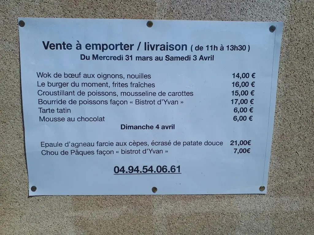 Menu_L’estaminet by yvan_Saint-Raphaël_image_3