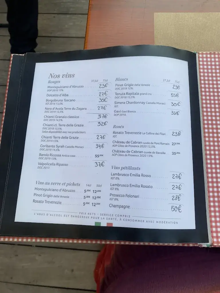 Menu_Mamma Mia Ristorante_Saint-Raphaël_image_4