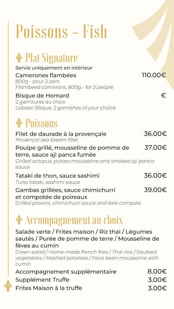 Menu_Le Baïa Saint-Raphaël_Saint-Raphaël_image_1