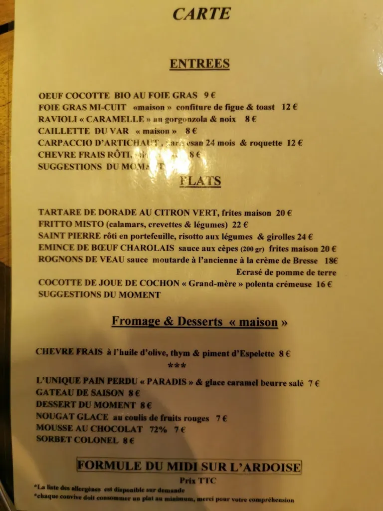 Menu_Café Paradis_Saint-Raphaël_image_2