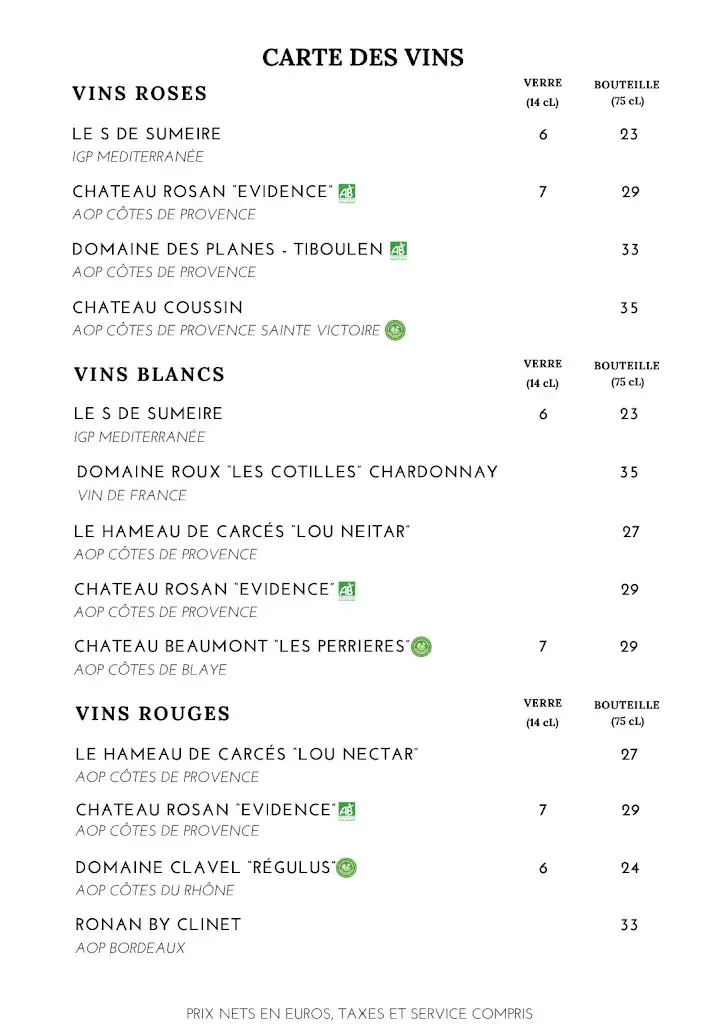 Menu_Le Pitalugue, restaurant de spécialités de la mer_Saint-Raphaël_image_1