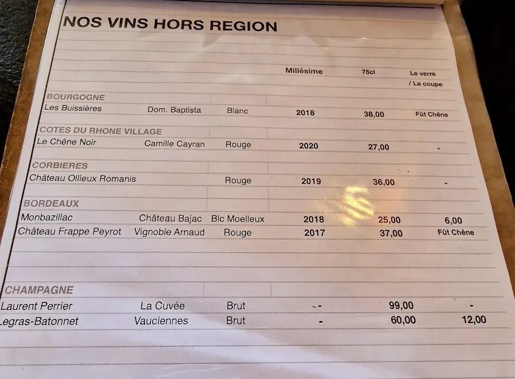 Menu_Le Coast Restaurant Agay_Saint-Raphaël_image_4