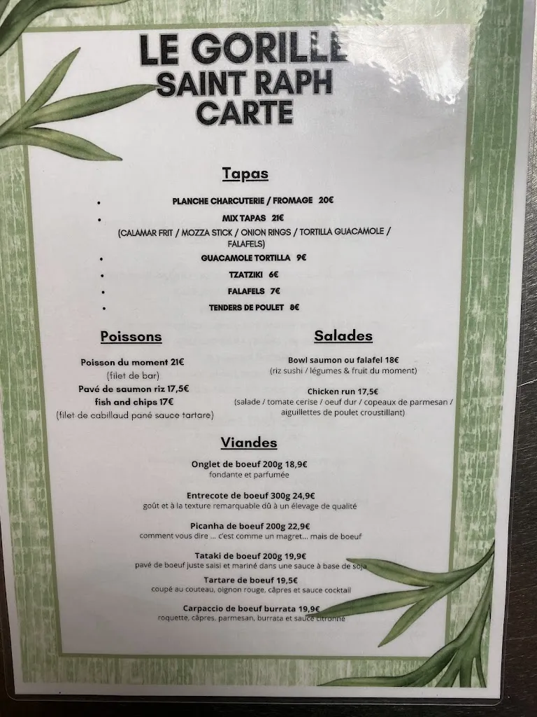 Menu_LES 2 SINGES_Saint-Raphaël_immagine_1