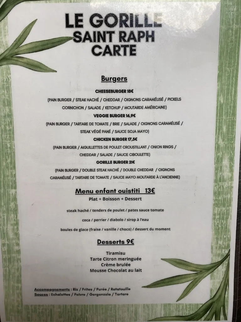 Menu_LES 2 SINGES_Saint-Raphaël_immagine_2