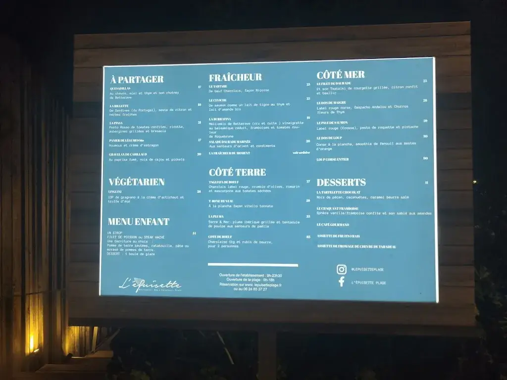 Menu_L’épuisette Plage_Saint-Raphaël_image_2