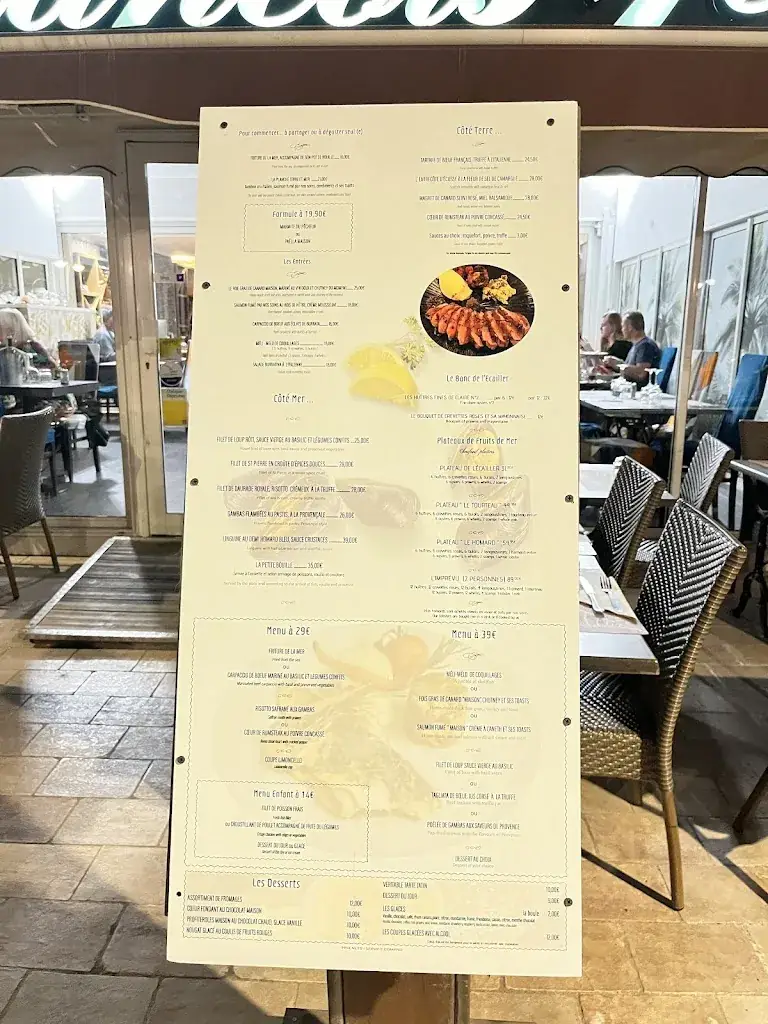 Menu_Le Francois 1er_Saint-Raphaël_image_1