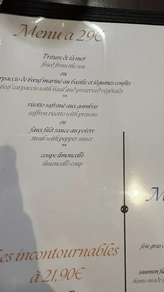 Menu_Le Francois 1er_Saint-Raphaël_image_2