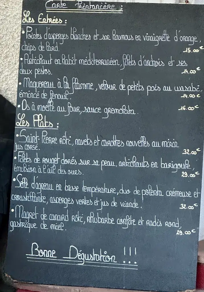 Menu_la Villa Matuzia - Agay - Restaurant Saint-Raphaël_Saint-Raphaël_immagine_1