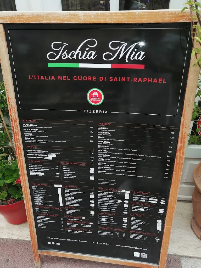 Menu_Pizzeria ISCHIA MIA_Saint-Raphaël_image_2