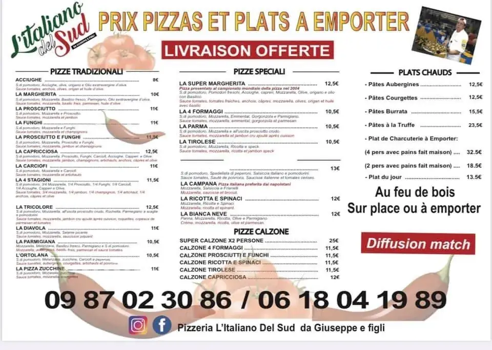 Menu_L'ITALIANO DEL SUD_Saint-Victoret_image_2