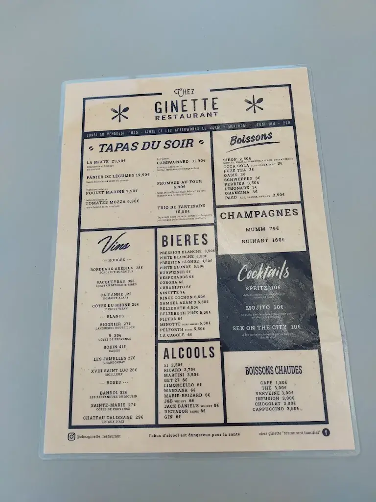 Menu_Chez Ginette_Saint-Victoret_image_2