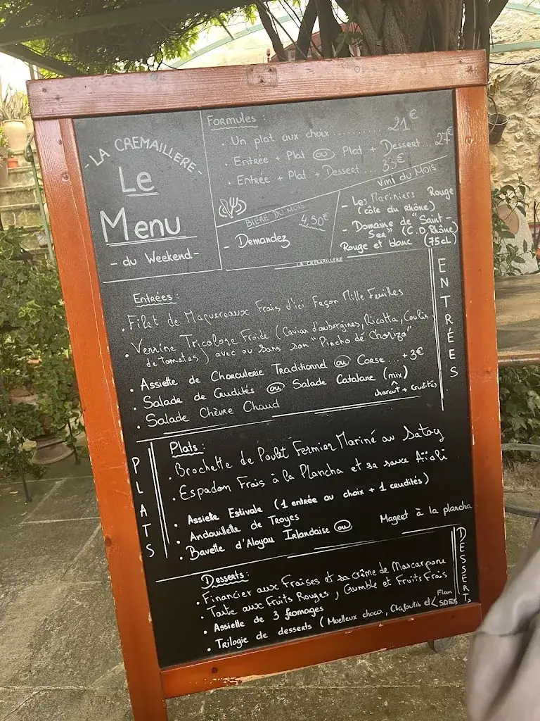 Menu_La Crémaillère_Saint-Victoret_immagine_1