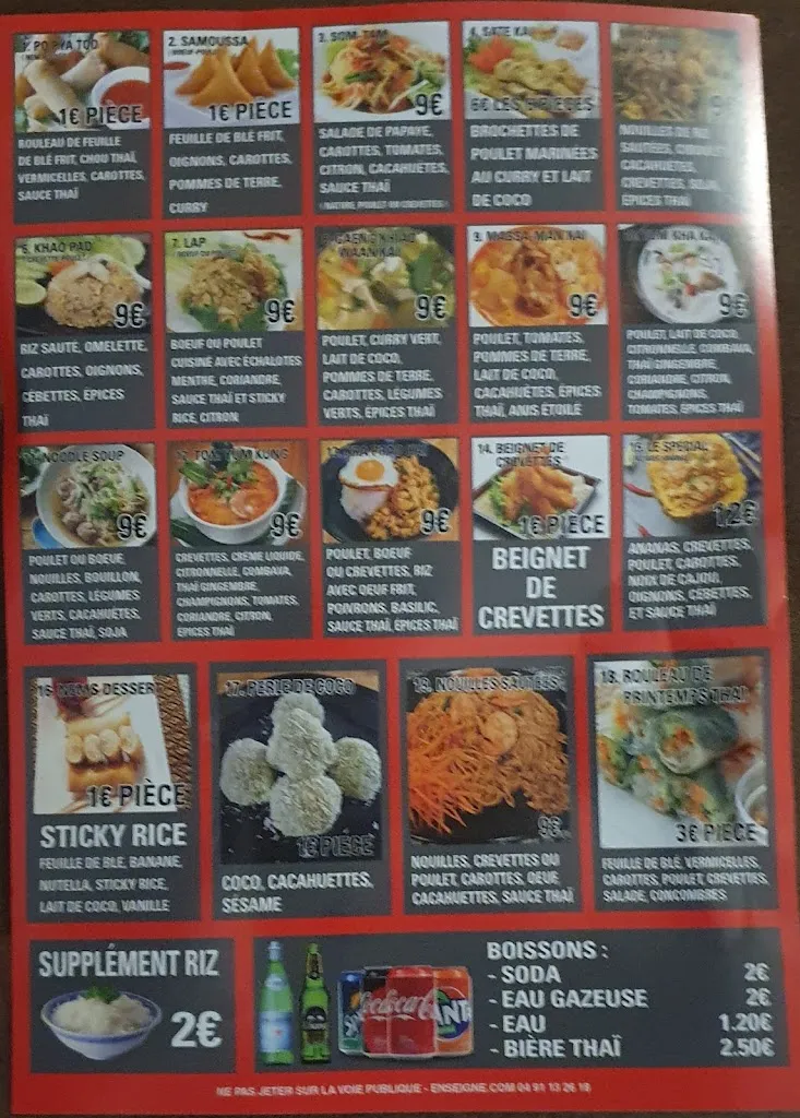 Menu_Thaï Food_Saint-Victoret_image_4