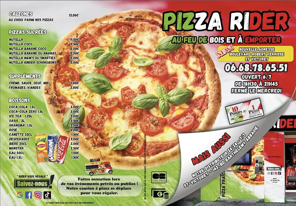 Menu_Pizza rider_Saint-Victoret_image_1