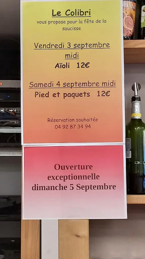 Menu_Le Colibri_Sainte-Tulle_image_1