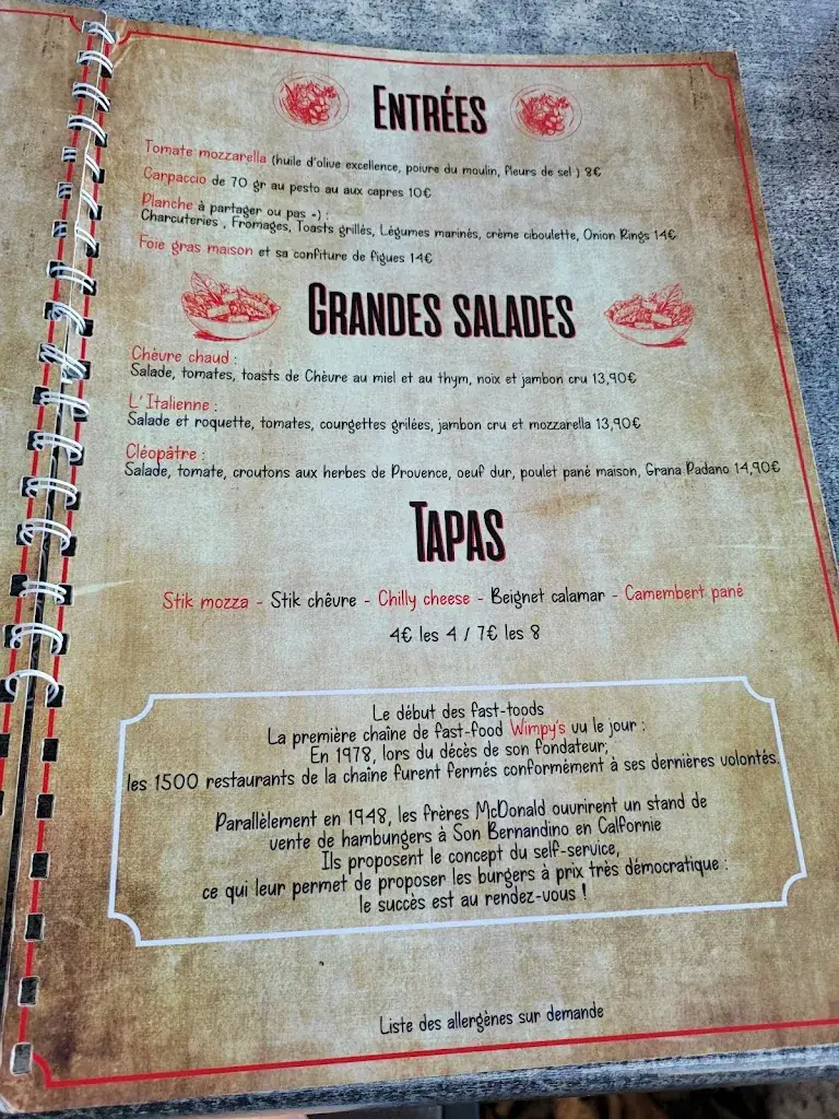 Menu_La Fabrique À Burgers_Sainte-Tulle_image_4