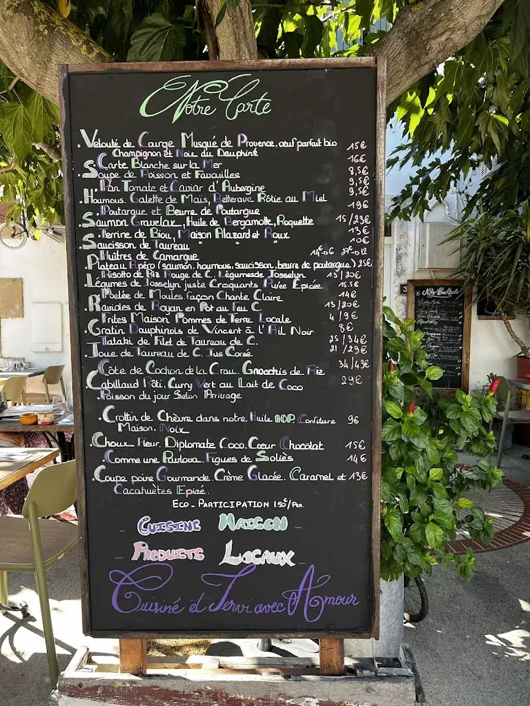 Menu_Restaurant Chante Clair_Saintes-Maries-de-la-Mer_imagen_1