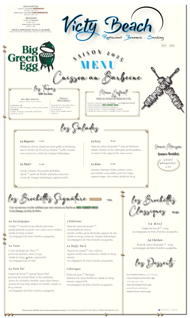 Menu_Victy Beach_Sausset-les-Pins_image_1