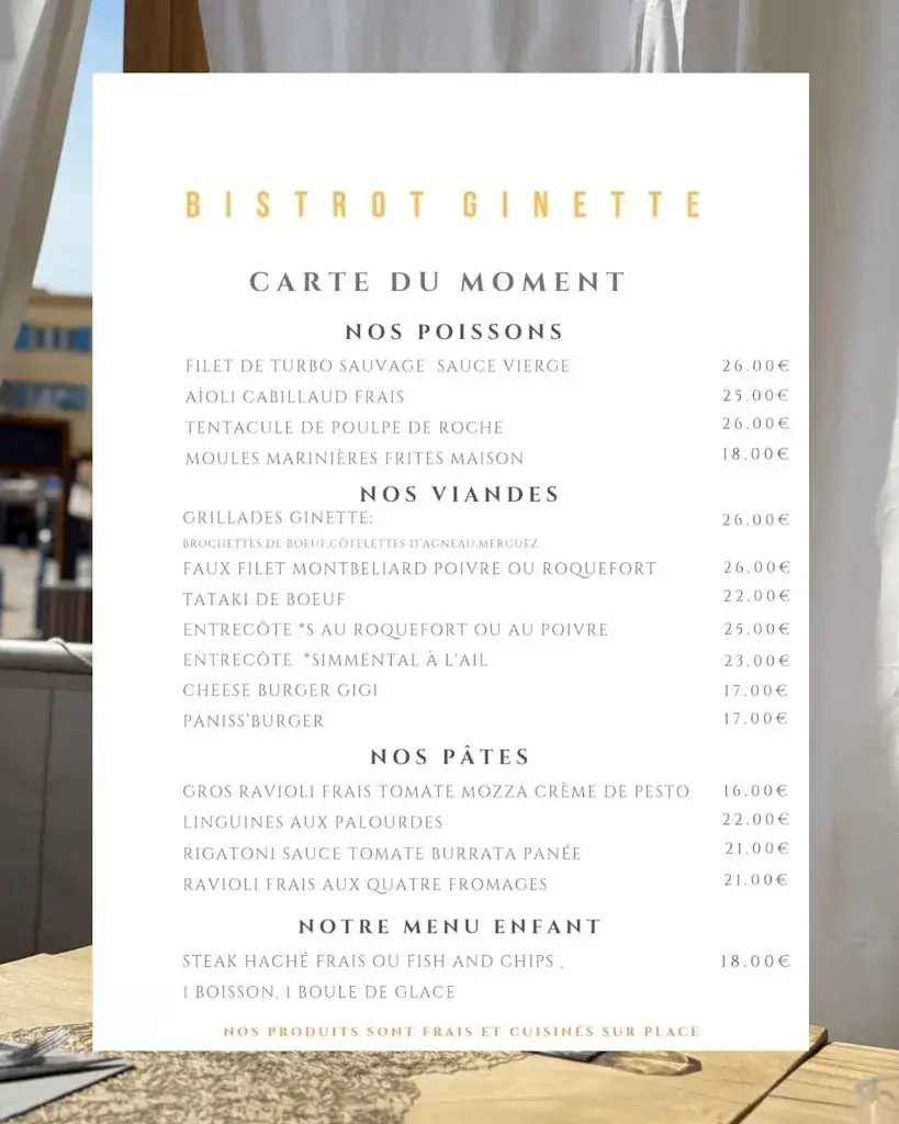 Menu_BISTROT GINETTE Sausset_Sausset-les-Pins_image_1
