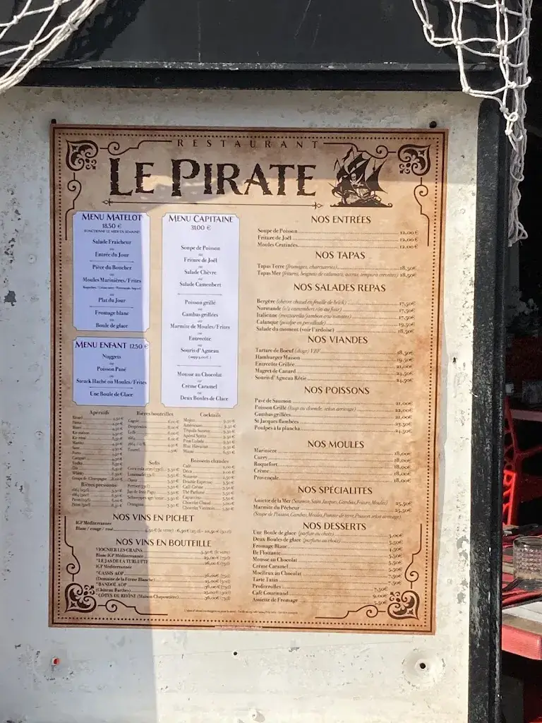 Menu_Le Pirate_Sausset-les-Pins_image_1